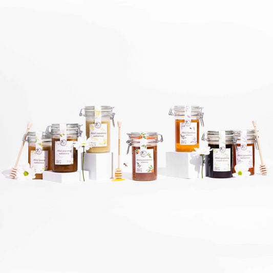 Miód akacjowy słoik z klamrą 550g